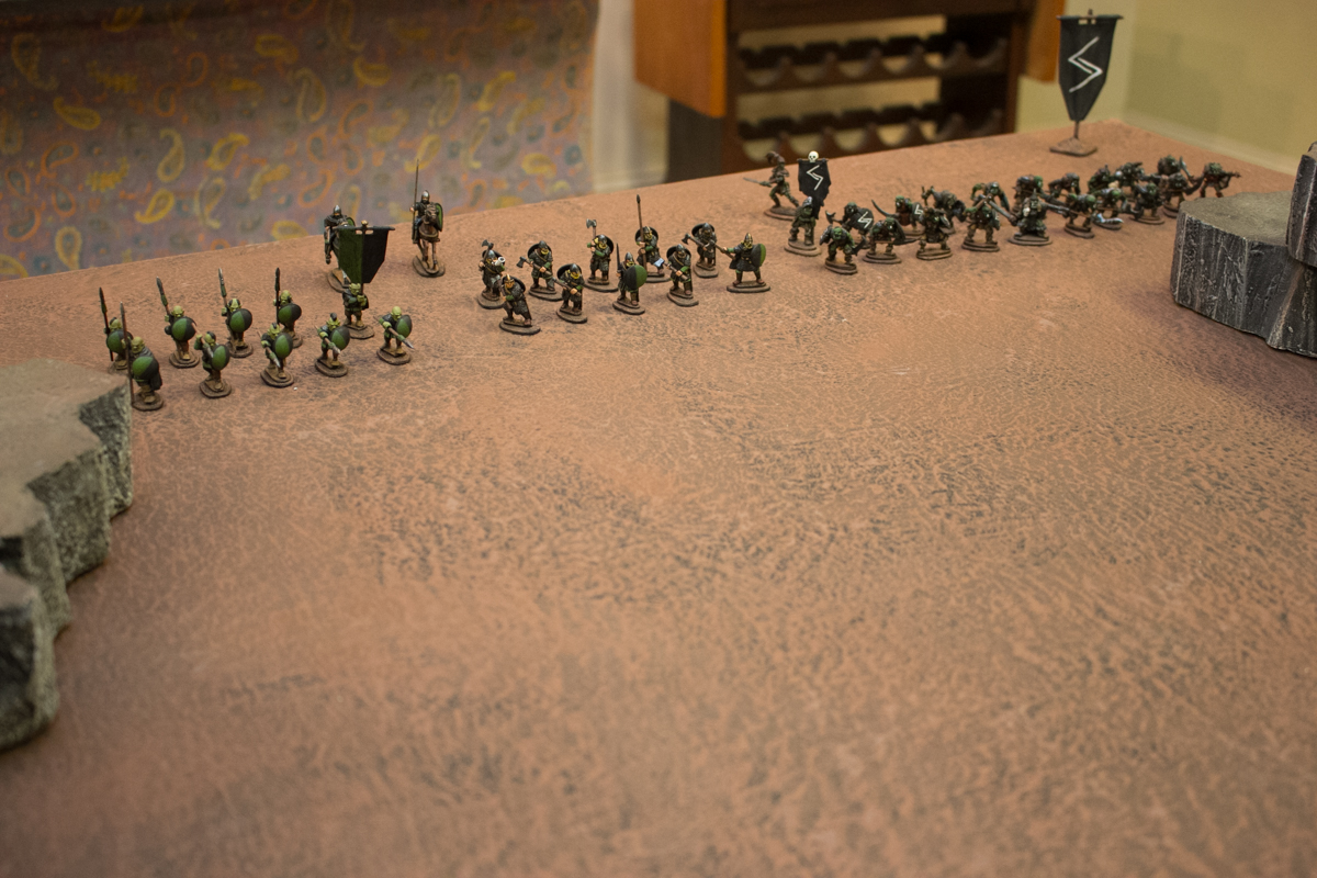 The urog Vaak Akarya led 2 units of orcs to bolster the League infantry under Ekander Toshe.