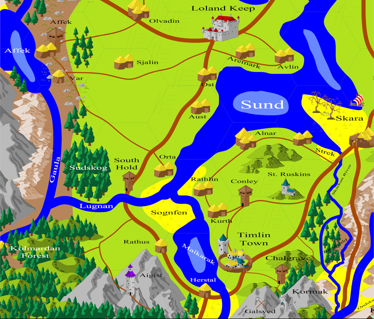 South Gautria and Lands of Timlin